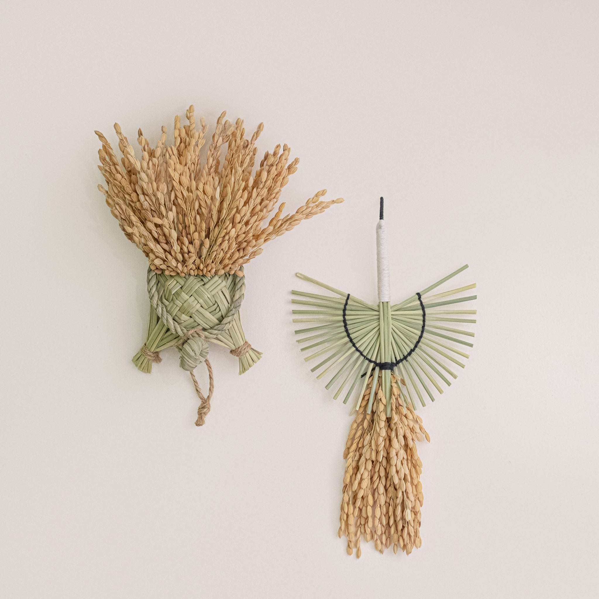 Small Woven Straw Wall Decoration