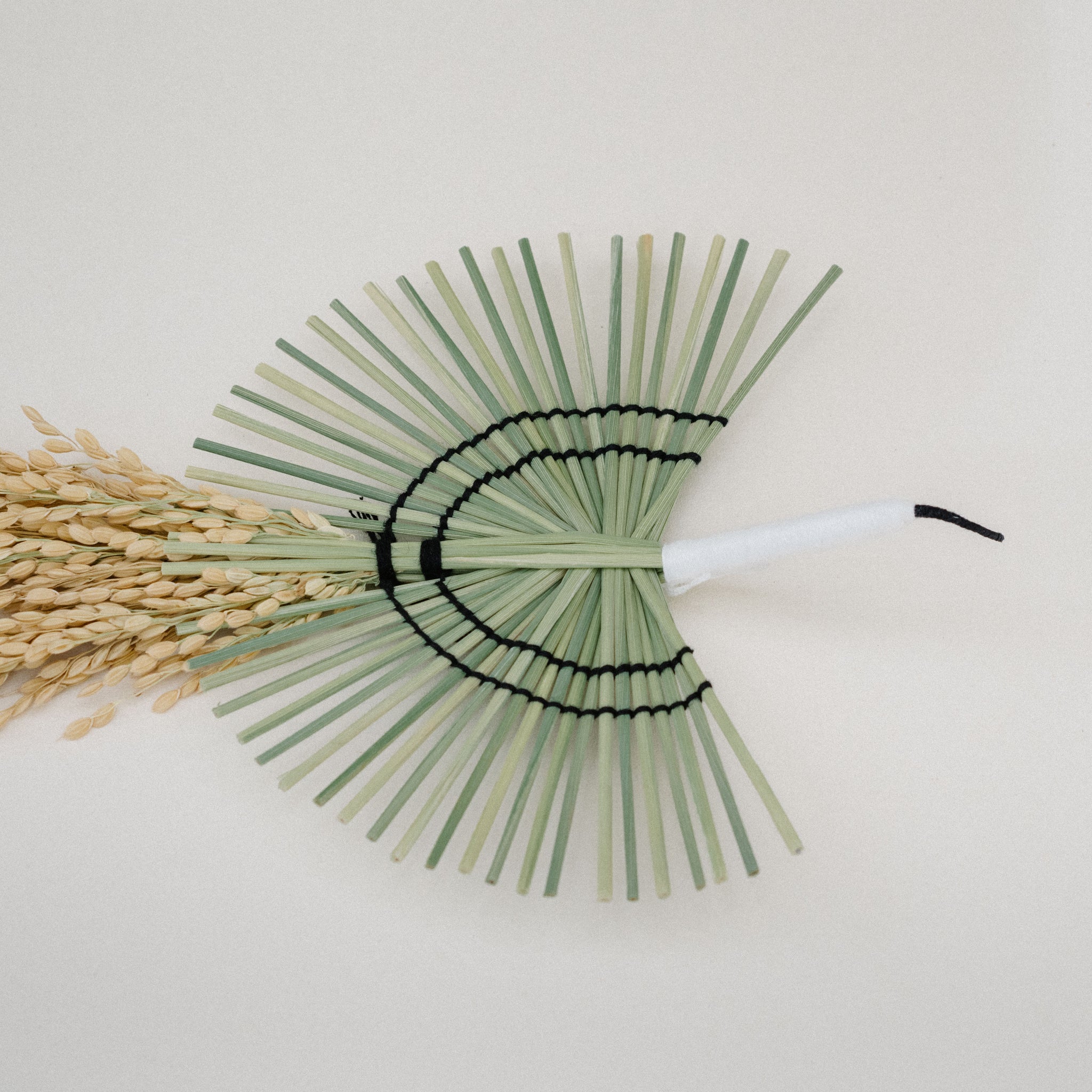 Woven Straw Wall Decoration – Crane